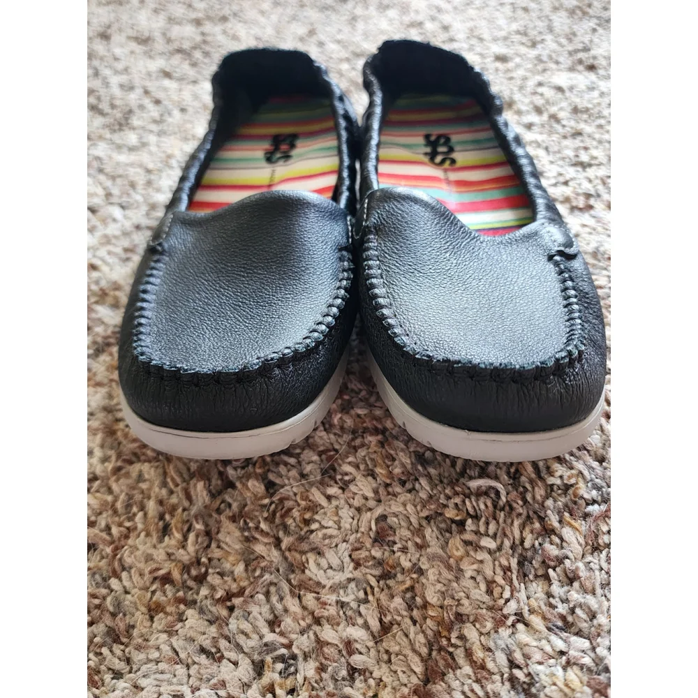 SAS Sunny Womens 5M Black Leather‎ Moccasin Comfort Loafer NWOT